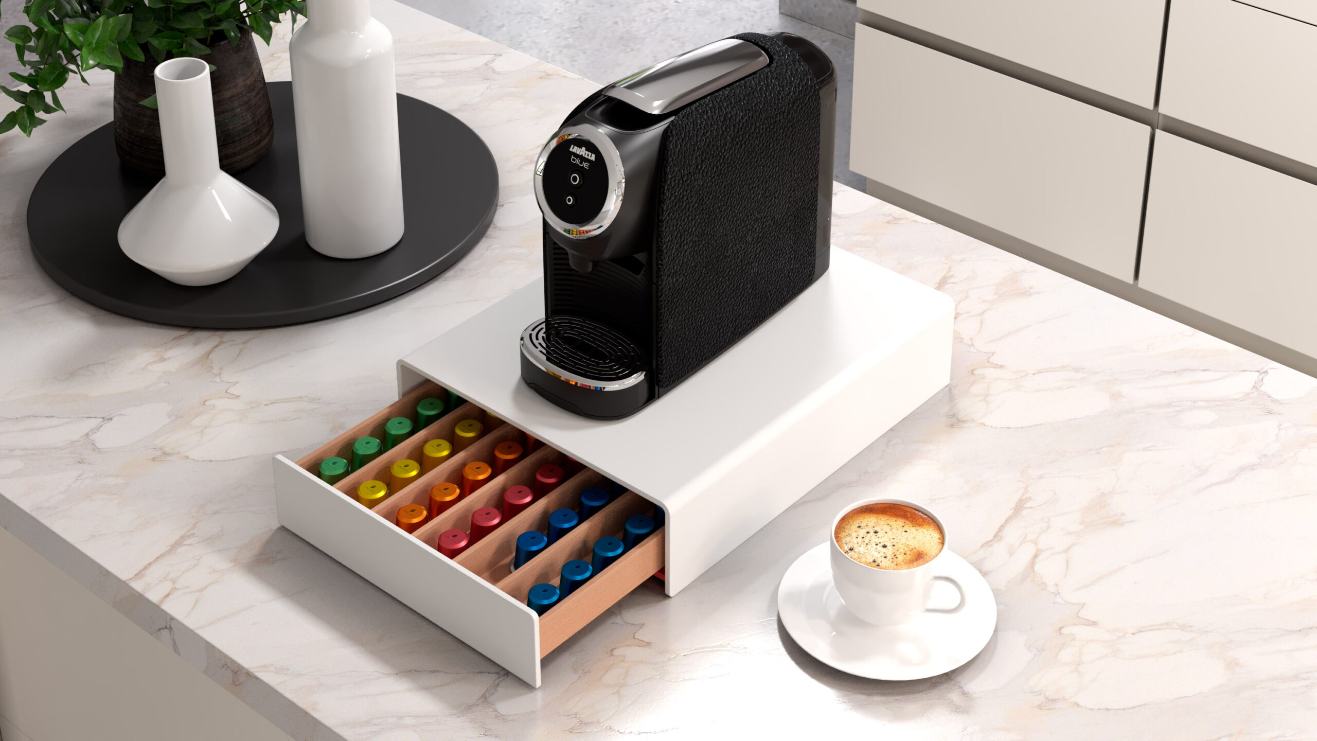 Porta capsule Nespresso da muro - Plexy Design