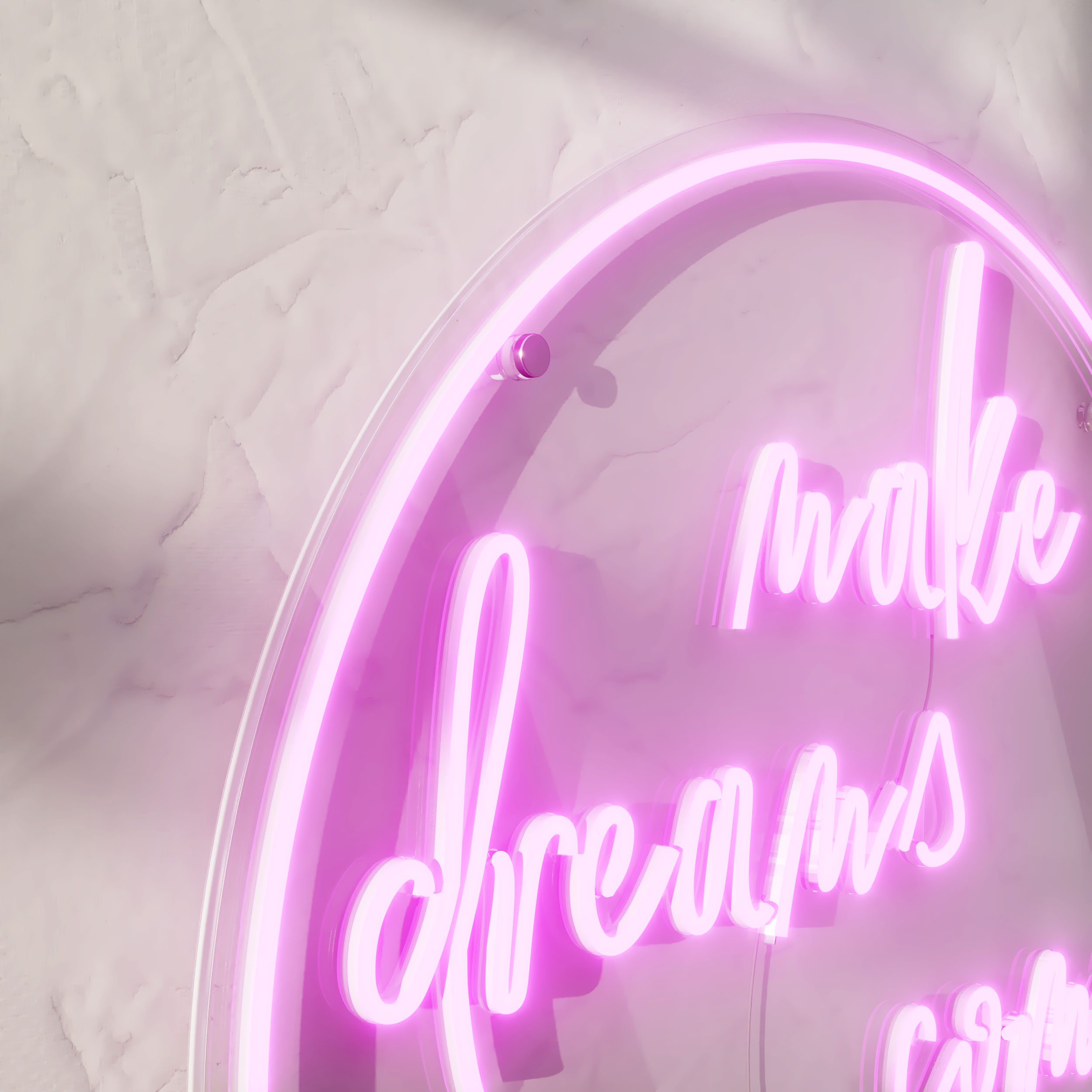 Neon Words - Make Dreams Come True - Futility Play Smart